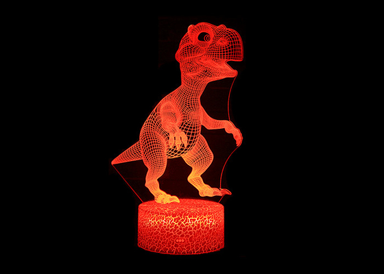 Luz acrílica da noite da lâmpada da ilusão ótica da eficiência elevada 3D para a sala de visitas