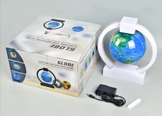 Globo de flutuação eletrônico branco da levitação magnética que levita a exposição do globo