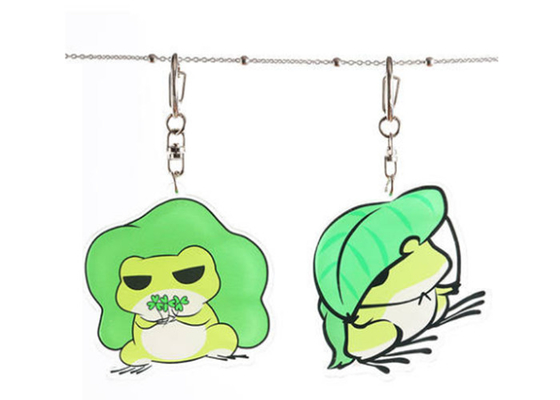 Sapata acrílica Keychain da porta-chaves 3d dos desenhos animados da maravilha para o hotel do saco da lembrança