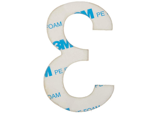 Abrigue números que de aço inoxidável do endereço de flutuação 3 polegadas com dobro de 3M tomaram partido fita