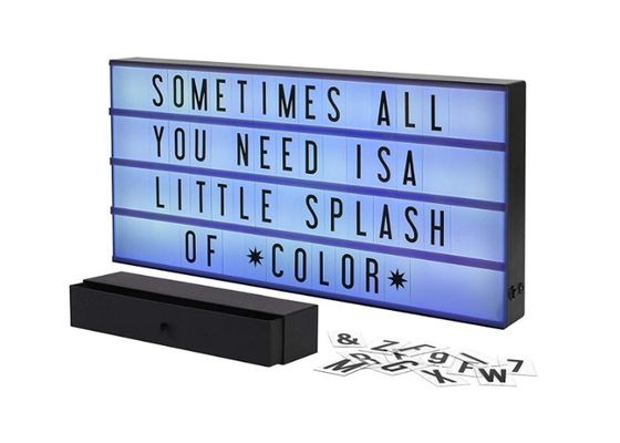 Cor personalizada famoso de Lightbox do cinema que muda com 160 números das letras