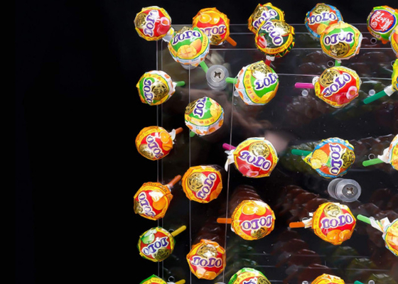 Furos do suporte 56 do bolo suporte acrílico claro do bolo do pirulito de 4 da série protegida contra os agentes tóxicos