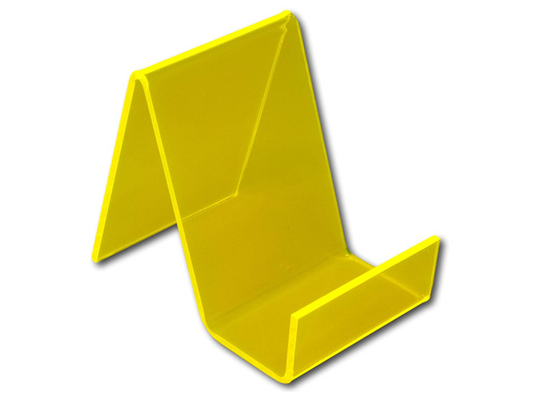 Suporte de exposição acrílico pequeno do telefone celular para guardar livros/placas/telefone