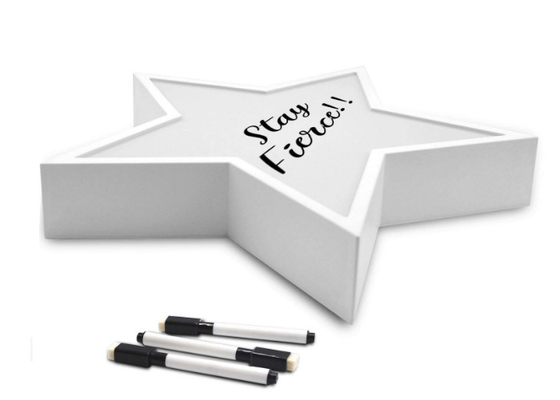 Erase seco dado forma Lightbox da caixa leve da letra da caixa leve do diodo emissor de luz da decoração estrela acrílica